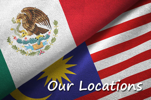 Our global locations, highlighting Able Dairies' international presence as a leading dairy company in Malaysia, Mexico and Indonesia.
